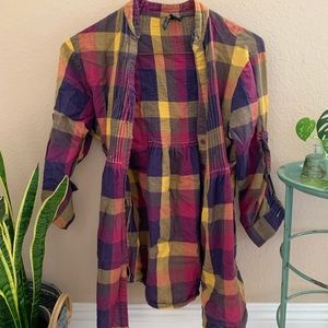 Passport 3/4 Fall Button Down